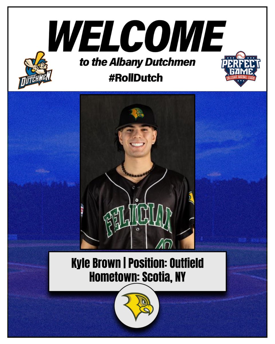 WELCOME TO THE DUTCH

<a href="/MatthewMariano8/">Matthew Mariano</a> (<a href="/UAlbanyBaseball/">UAlbany Baseball</a>)

<a href="/KnellerTyler/">Tyler Kneller</a> (<a href="/saintrosebase/">Saint Rose Baseball</a>)

<a href="/kalebrownie/">Kyle Brown</a> (<a href="/FelicianBSB/">Felician University Baseball</a>)

Can’t wait for these three local products to join us for 2024!

#RollDutch