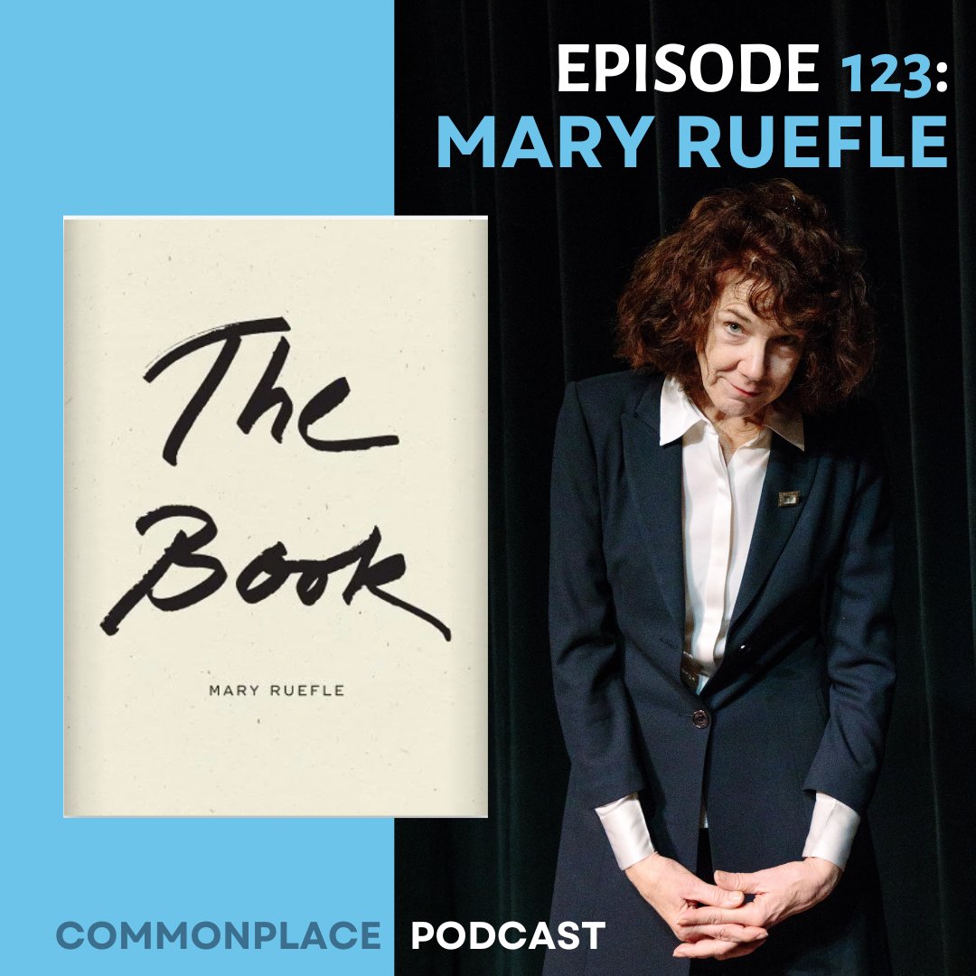 Have you listened to the latest conversation yet? Mary Ruefle joins Rachel for an insightful new episode of Commonplace. commonplace.today/commonplace-po…