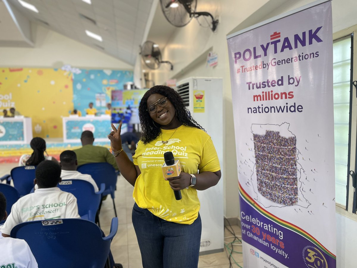 perbicubs's tweet photo. Big shoutout to our amazing sponsors for making the #InterSchoolReadingQuiz Round of 16 possible, especially @mypolytank , your support keeps the reading momentum going strong! 📚💪🏽🔥
#PolytankGhana #ISRQ #PerbiCubs #KFCGhana #JoyPrime #Mohinanigroup #ChildrenReadingCompetition https://t.co/d3iWAGKTY9