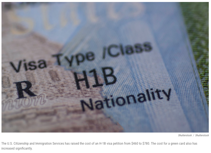 BAL_Immigration's tweet image. .@USCIS fees are drastically higher for some companies this week than they were last week.

BAL's Stephanie Pimentel recently spoke with @keratx about what these fees may mean for employers.

Read more: go.bal.com/BALNews_KERA40…

#Fees #feeincrease #KERA #immigration #news #PBSnews