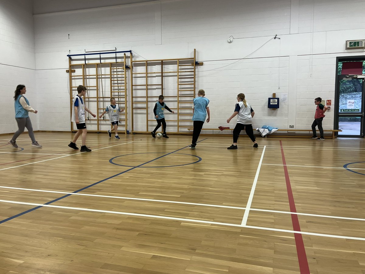 ⚽️ 🥅 Day 2 of the @ForfarCFT Football camp @StrathmorePS sponsored by @scottishgas Great to have so many of our P5-7s along to have fun, play with friends & have a healthy snack/water! #IndoorFun 🌧️ #Unleashtheenergy #DiversionaryActivity #EasterFoodFun @ScottishFA #ActiveForfar