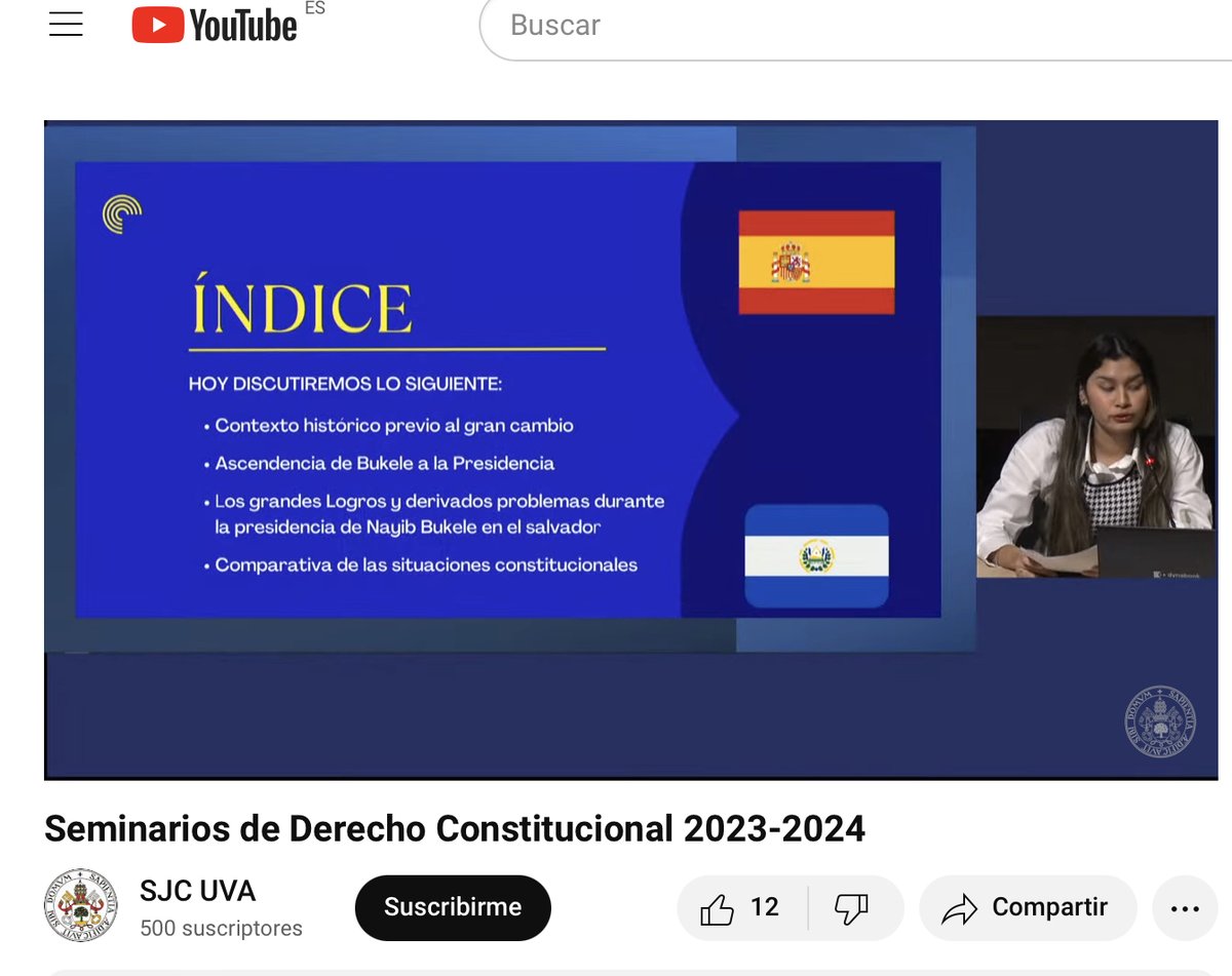 revistaTRCUNED's tweet image. Interviene el equipo que aborda el nuevo sistema presidencial de Latinoamérica

Seminarios de Derecho Constitucional
@UvaConst @UVa_es @P_GomezPerpinya