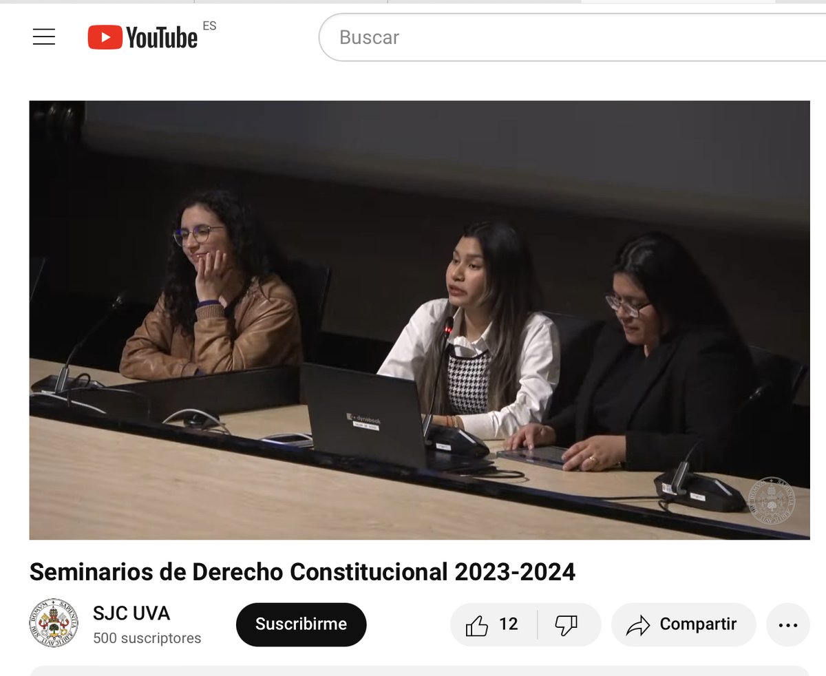 revistaTRCUNED's tweet image. Interviene el equipo que aborda el nuevo sistema presidencial de Latinoamérica

Seminarios de Derecho Constitucional
@UvaConst @UVa_es @P_GomezPerpinya