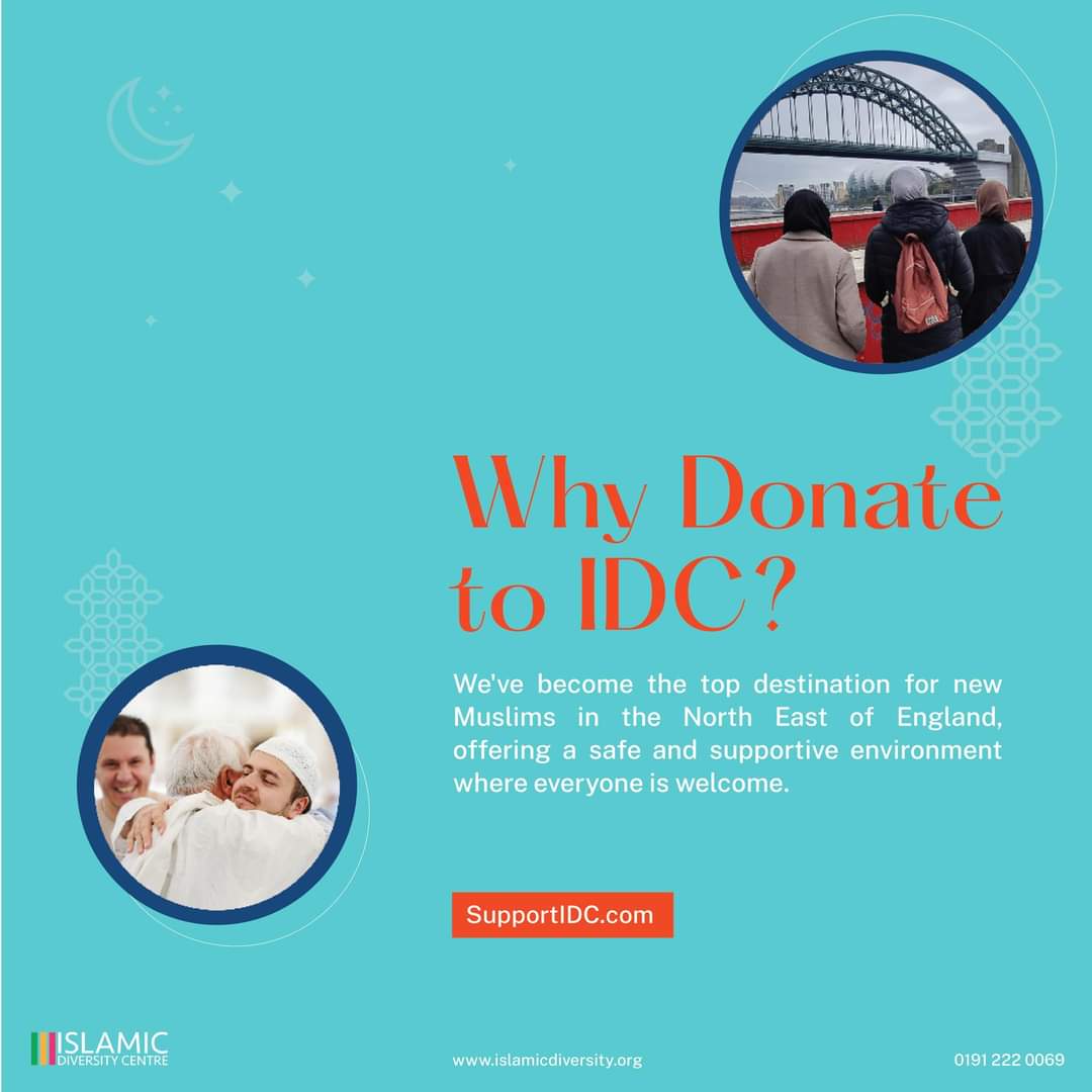Stream_Islam's tweet image. Join us in transforming lives! 🌟 
Discover why IDC is the go-to destination for new Muslims in the North East of England. With our safe and supportive environment, everyone is welcome to thrive on their journey.  🕌💫

supportIDC.com
#Ramadan #SupportIDC #islam
