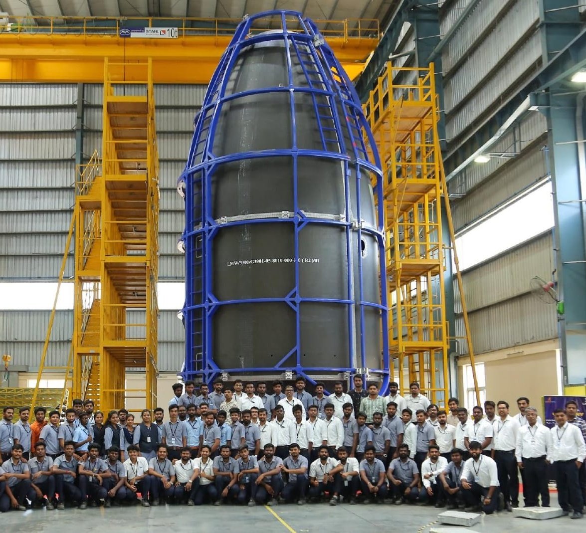 Coimbatore-based Lakshmi Machine Works Advanced Technology Centre (LMW ATC) delivered India's largest composite Ogive Payload Fairing to #ISRO for GSLV MK-III yesterday on April 2.