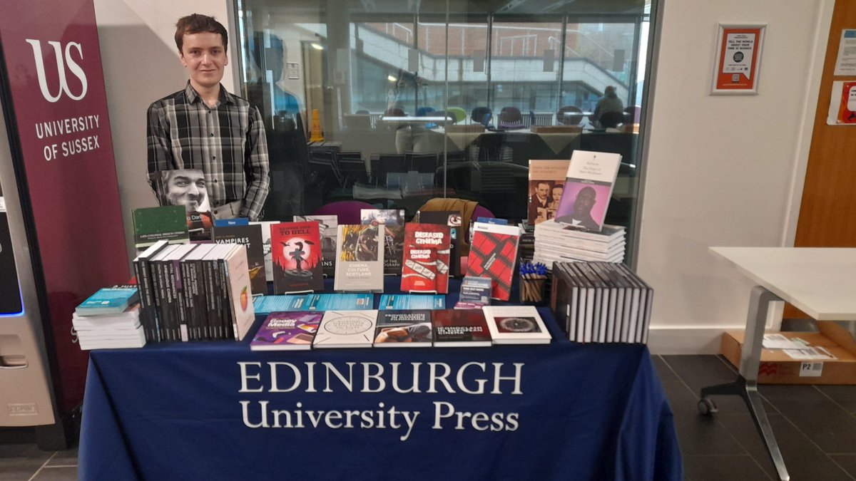 First day at #BAFTSS - we at <a href="/EdinburghUP/">Edinburgh University Press</a> are here until Friday. Come by our stand and say hello ☺️