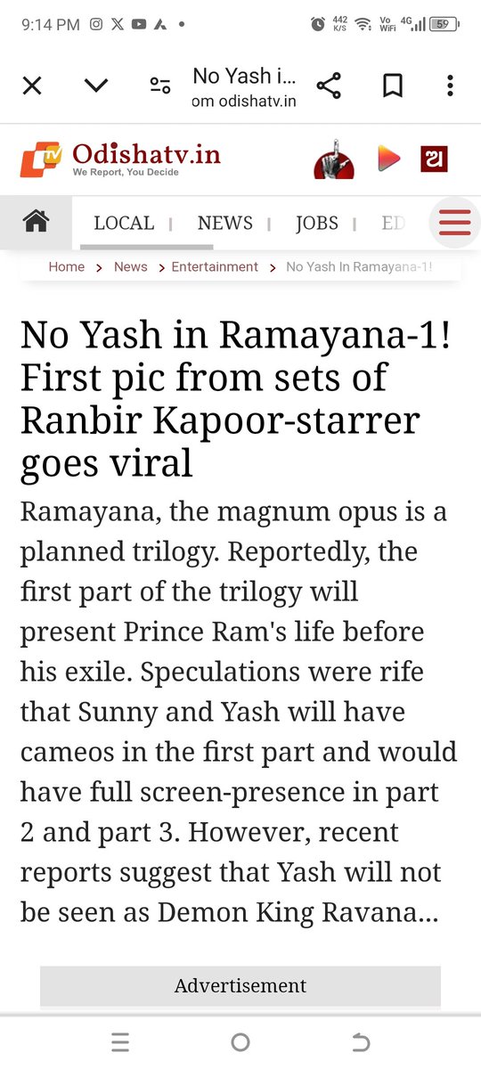Arey bhai Raavan ko aane mein time hai #Ramayana goes on floor