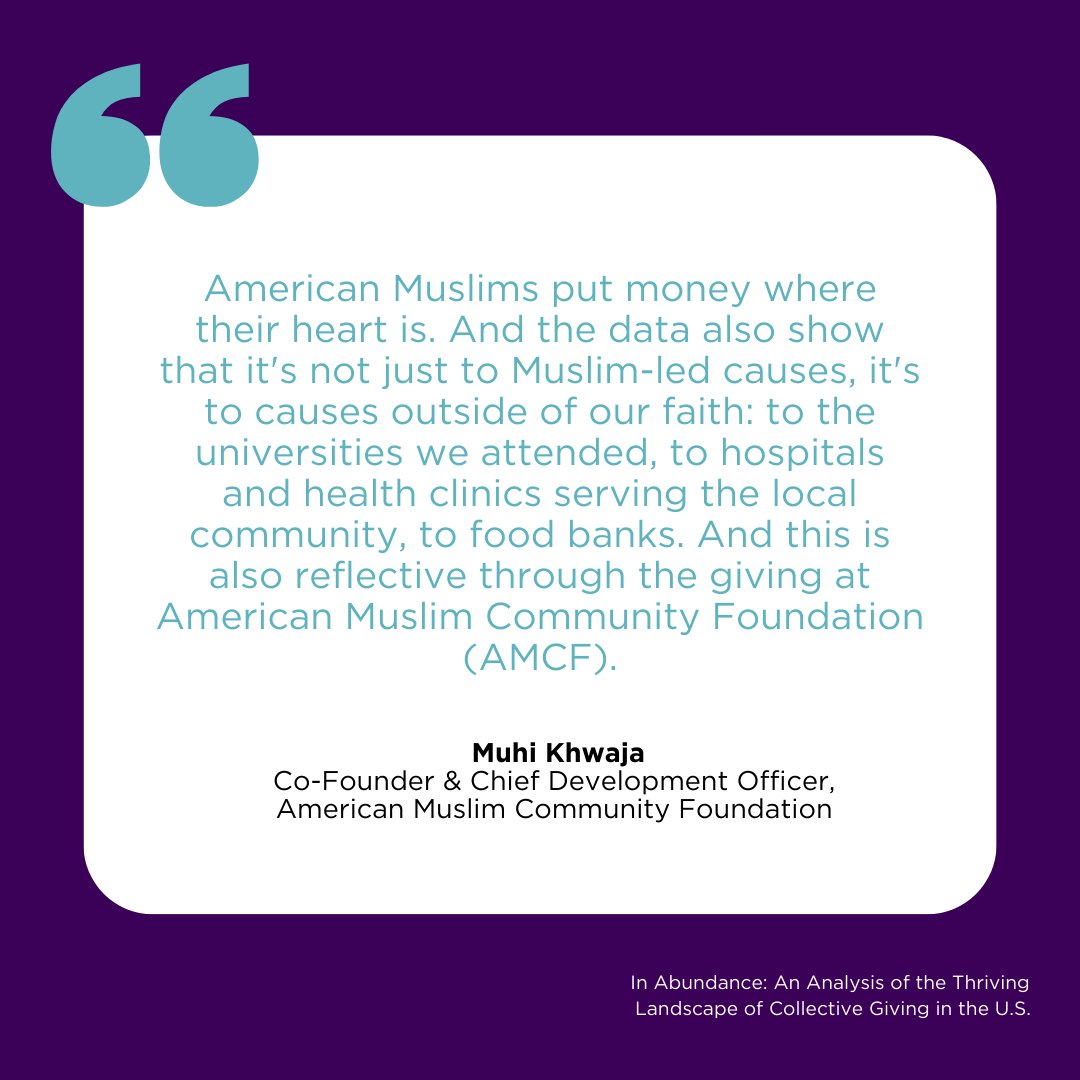 #AmericanMuslim #CommunityFoundation participated in a collective.giving study. Find out more about the power of #givingcircles in the report. Learn more about AMCF at amuslimcf.org/ramadan #PhilanthropyTogether