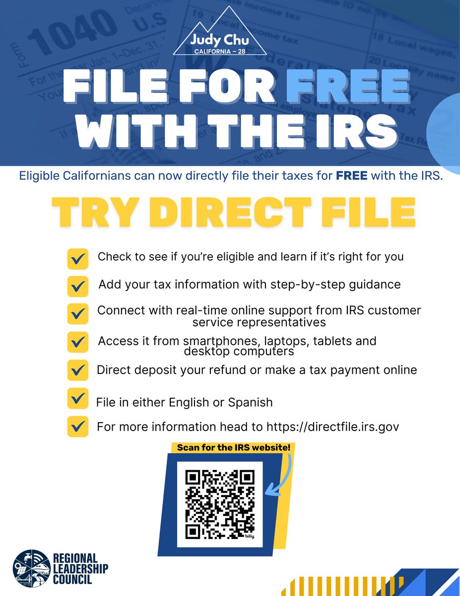 ‼️ Simplify tax season with the IRS Direct File pilot. It's user-friendly and easy to navigate. Take the stress out of filing your federal taxes and see if Direct File can work for you. Join the pilot now! directfile.irs.gov