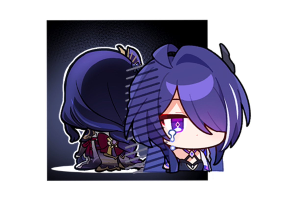 reimielles's tweet photo. raiden ei and acheron the sillies https://t.co/O7mx4quSpC