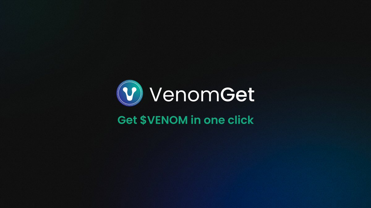 Seamless entry to #Venomblockchain - VenomGet!

Buy $VENOM with any token on #Ethereum or #BSC in just 1 click!  
Powered by <a href="/VenomBridge/">VenomBridge</a> &amp; <a href="/w3w_exchange/">Web3World</a>

➡️ VenomGet.com  

#VenomLaunch