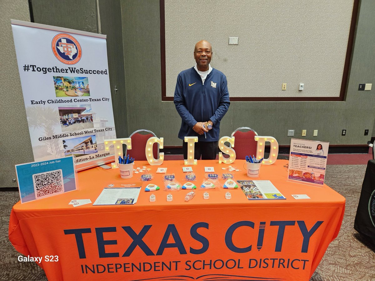 Texas City ISD HR (@tcisdhr) on Twitter photo come out to @texasstateuniveristy job fair today!!! Come out to see what <a href="/TCISDHR/">Texas City ISD HR</a> has to offer and meet with our HR Director Dr. Dewayne McGary come out to @texasstateuniveristy job fair today!!! Come out to see what <a href="/TCISDHR/">Texas City ISD HR</a> has to offer and meet with our HR Director Dr. Dewayne McGary