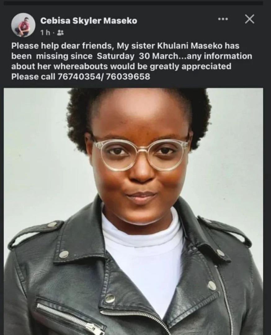 Guys, please repost. We need to find her.
