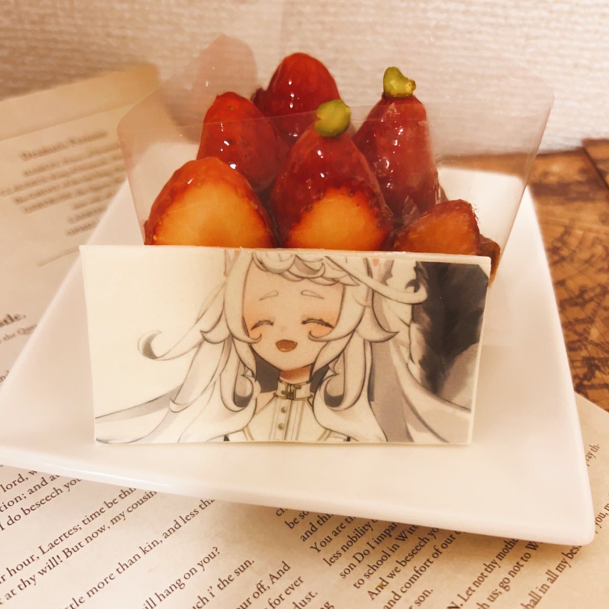 ちゎちゃんの笑顔をホワイトチョコにしたの…！！

食べるのが勿体ない！！
かわいい😭💕