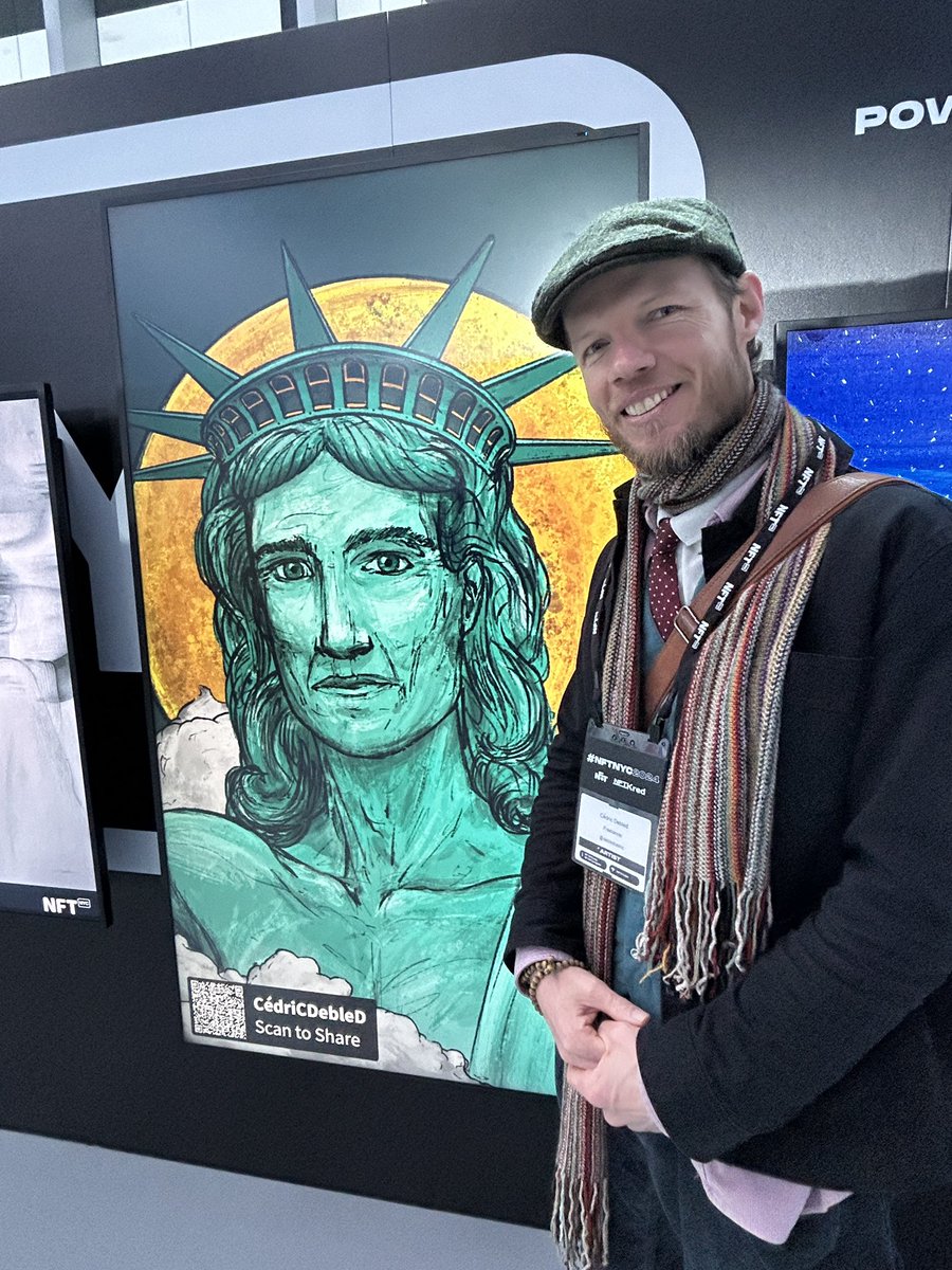 Enjoying the works from <a href="/debledcedric/">CédriC | DebleD He art 🌕🔺1️⃣❤️ NFT.NY2025</a> and the other talented artists in the #NFTNYC2024 Community Artist Showcase! #Doodlegenics #kk <a href="/OneLoveArtDAO/">One Love Art DAO</a>