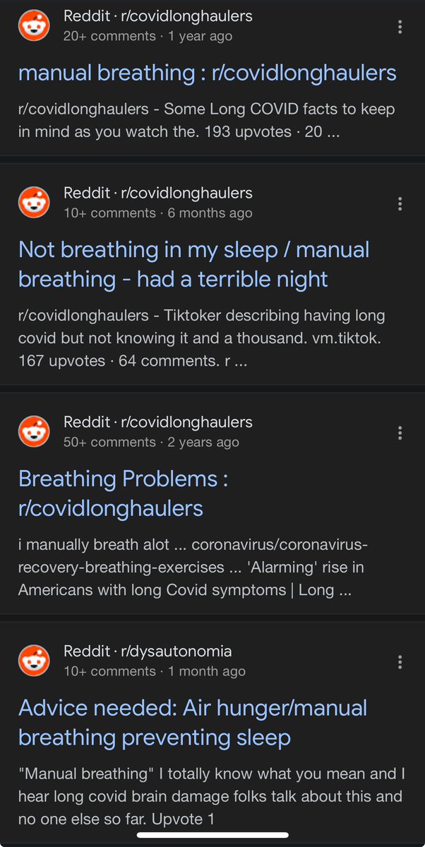 I wish there was research into this strange and extremely common #LongCovid symptom. People feel like they have to breathe manually.