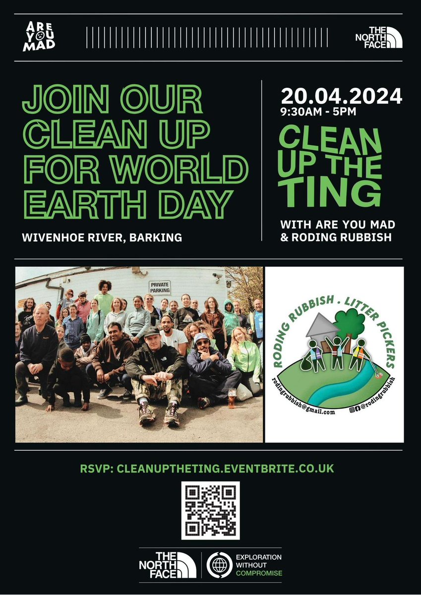 Our next clean-up event on Saturday 20th April is going to be the BIGGEST that Barking & Dagenham has ever seen! We're partnering with recycling social enterprise Are You Mad to celebrate #WorldEarthDay. Further details & sign-up here buff.ly/43IHIZy