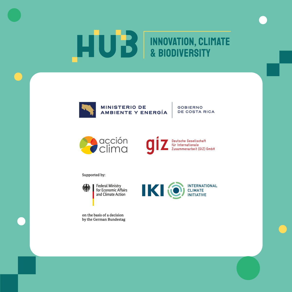 We are building a path 🚧 to reach climate and biodiversity goals through innovation. We are introducing the Hub for Innovation, Climate and Biodiversity. The door to innovation and regional exchange on NDCs 📲iki-cac.org/hub-regional-d…