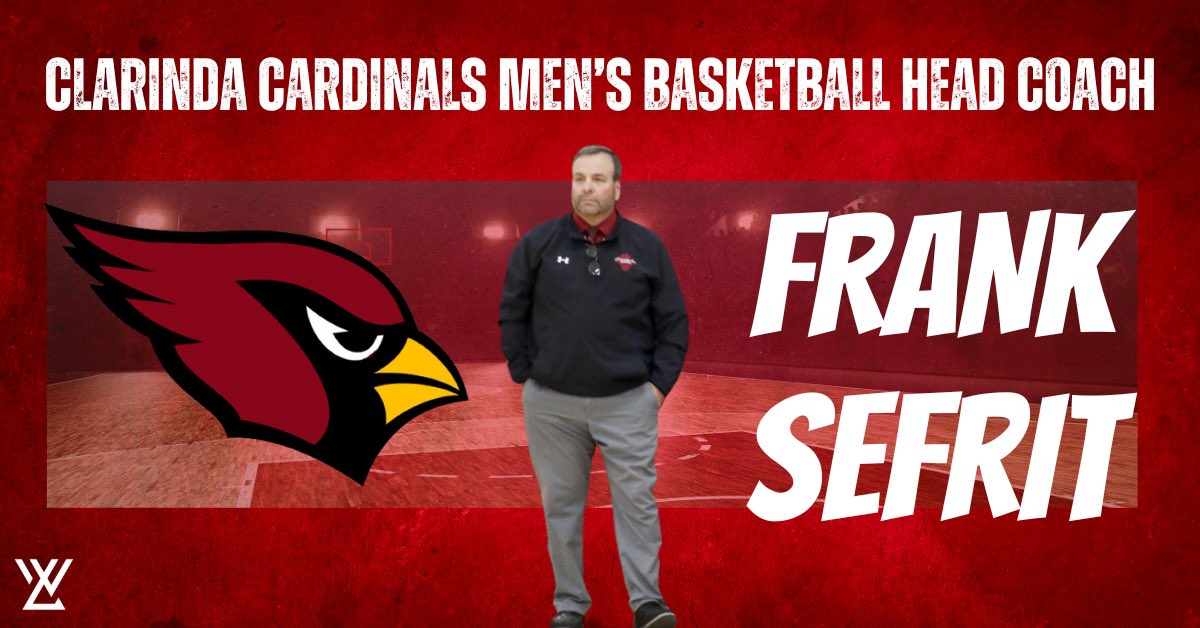 Earlham_AD's tweet photo. Pending board approval, we’re excited to announce Frank Sefrit as our next Boys Basketball Coach!  #BirdGang https://t.co/FOayh01CMS