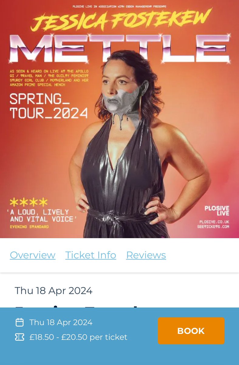 PEOPLE OF SURREY. In a few weeks I’m coming to Guildford @GLiveGuildford and there’s only about ten tickets left so 🏃🏻‍♀️ 🎟️🔗 trafalgartickets.com/g-live-guildfo…