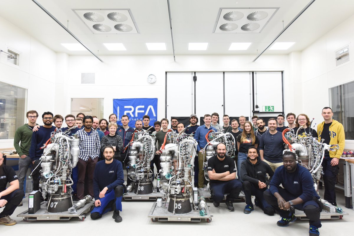 It's time to fly...almost! These #Helix engines are now ready for installation on the first stage of #RFAONE. This team of pioneers is responsible for developing the first staged-combustion engine in the EU and shaping the future of more efficient and low-cost space exploration.…