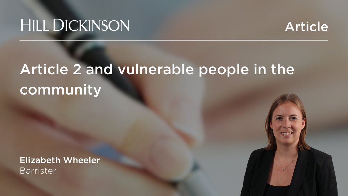 A family has lost their judicial review of the decision of a coroner that Article 2 did not apply to their relative, who was a vulnerable, high risk person in the community, and who had input from multiple state agencies. Elizabeth Wheeler provides analysis of the case noting…