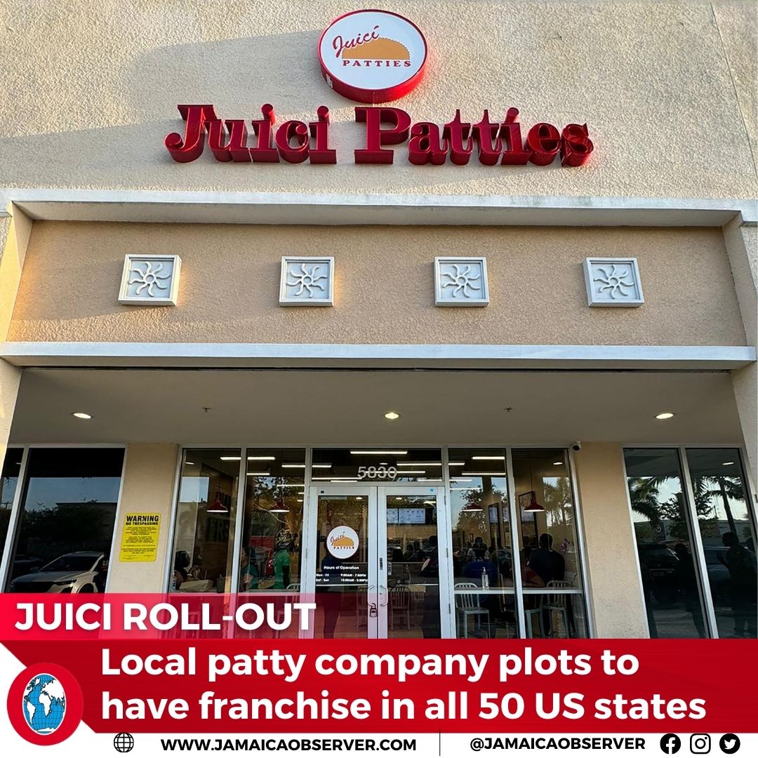 Juici Patties has set its eyes on opening at least three new stores in South Florida before summer, and is already thinking about opening new stores across all 50 states in the United States. jamaicaobserver.com/2024/04/03/jui…