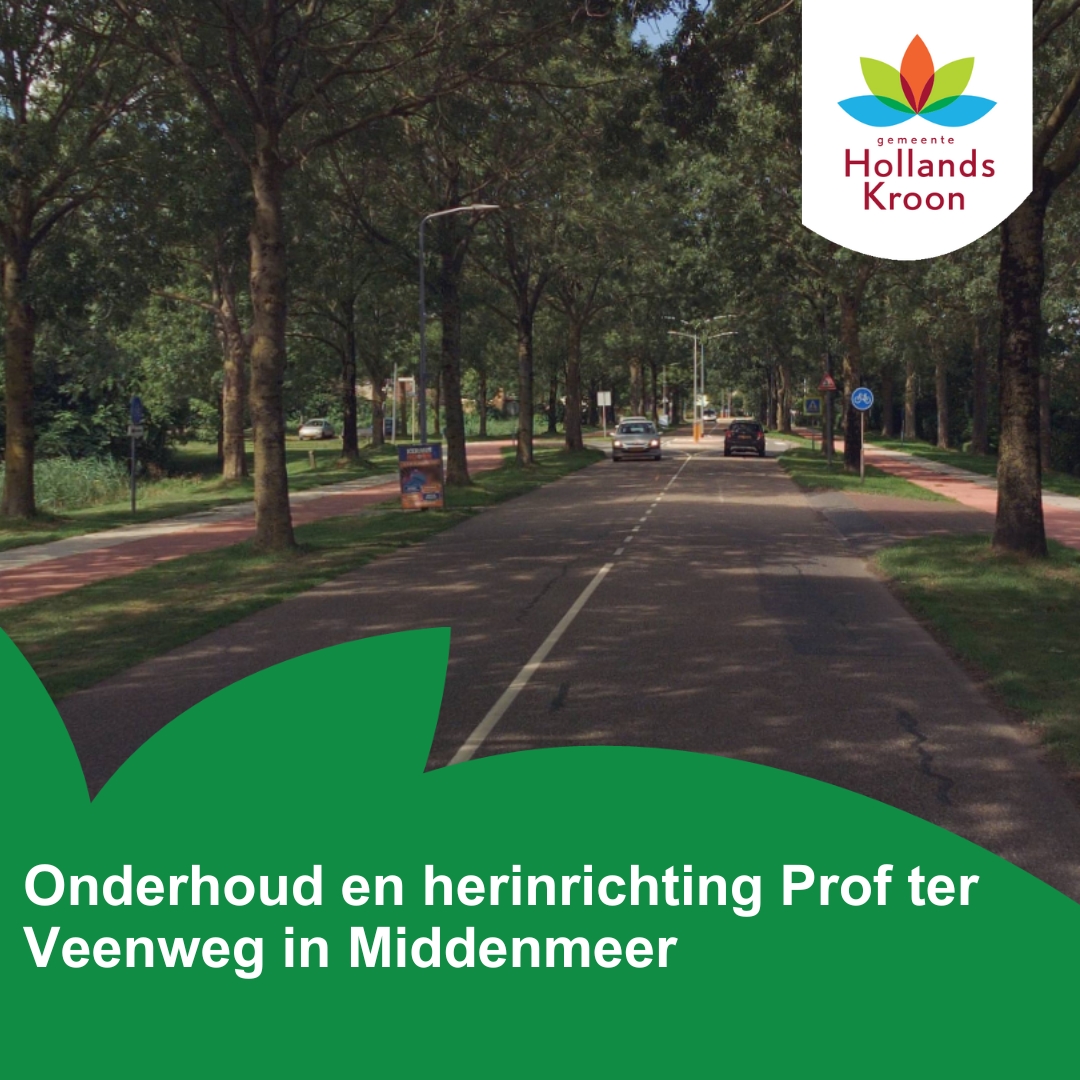 Aan de Prof ter Veenweg wordt onderhoud uitgevoerd en de kruispunten met Hoornseweg en Breestraat worden opnieuw ingericht. 🚧 De Prof ter Veenweg wordt volledig afgesloten. 🚘 Het voet- en fietspad blijft zoveel mogelijk open. 

Meer info 👉 tinyurl.com/53un2znc