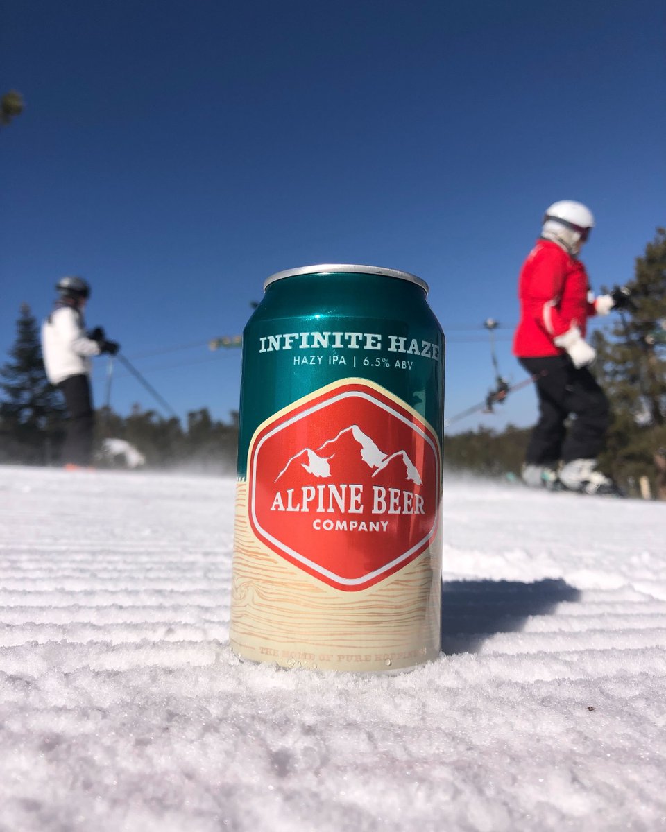 Spring Ski Checklist: -Infinite Haze 6-pack -Sunscreen -High power stoke #AlpineBeerCo ⛷️ ☀️