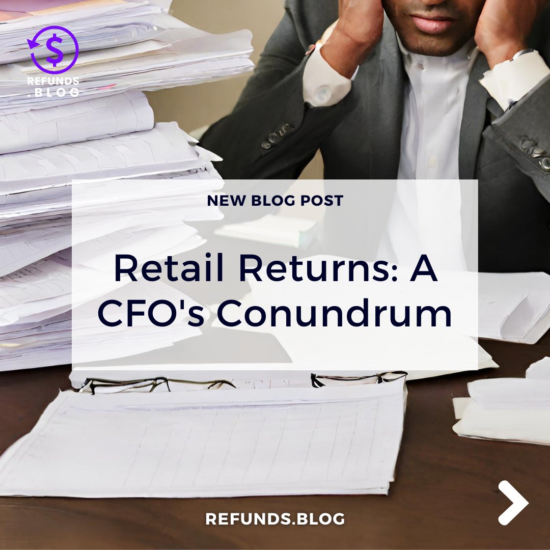 RefundBlog's tweet image. Refunds aren&apos;t just a headache for consumers; they also take a toll on CFOs. Corporate profits take a hit, resulting in financial problems for companies. Retailers&apos; revenues get slashed.

Read more about this conundrum at hubs.la/Q02pjBrp0!

#refunds #cfo #return #retail