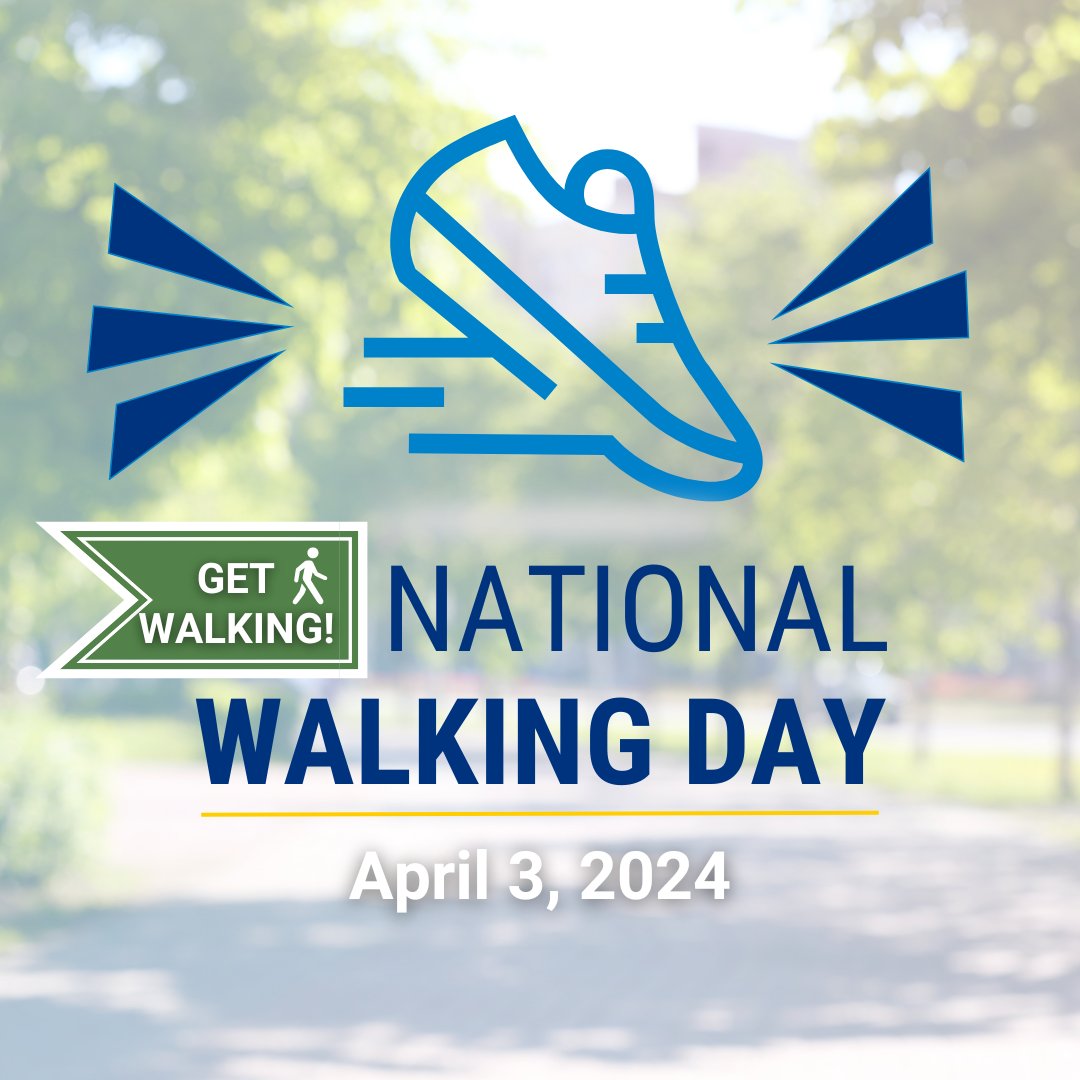 Get out there and move those feet — it’s #NationalWalkingDay! 🚶👟 Walking is a powerful tool for managing stress, boosting mood and reducing the risk of cardiovascular disease. More on pedestrian safety: NHTSA.gov/pedestrian