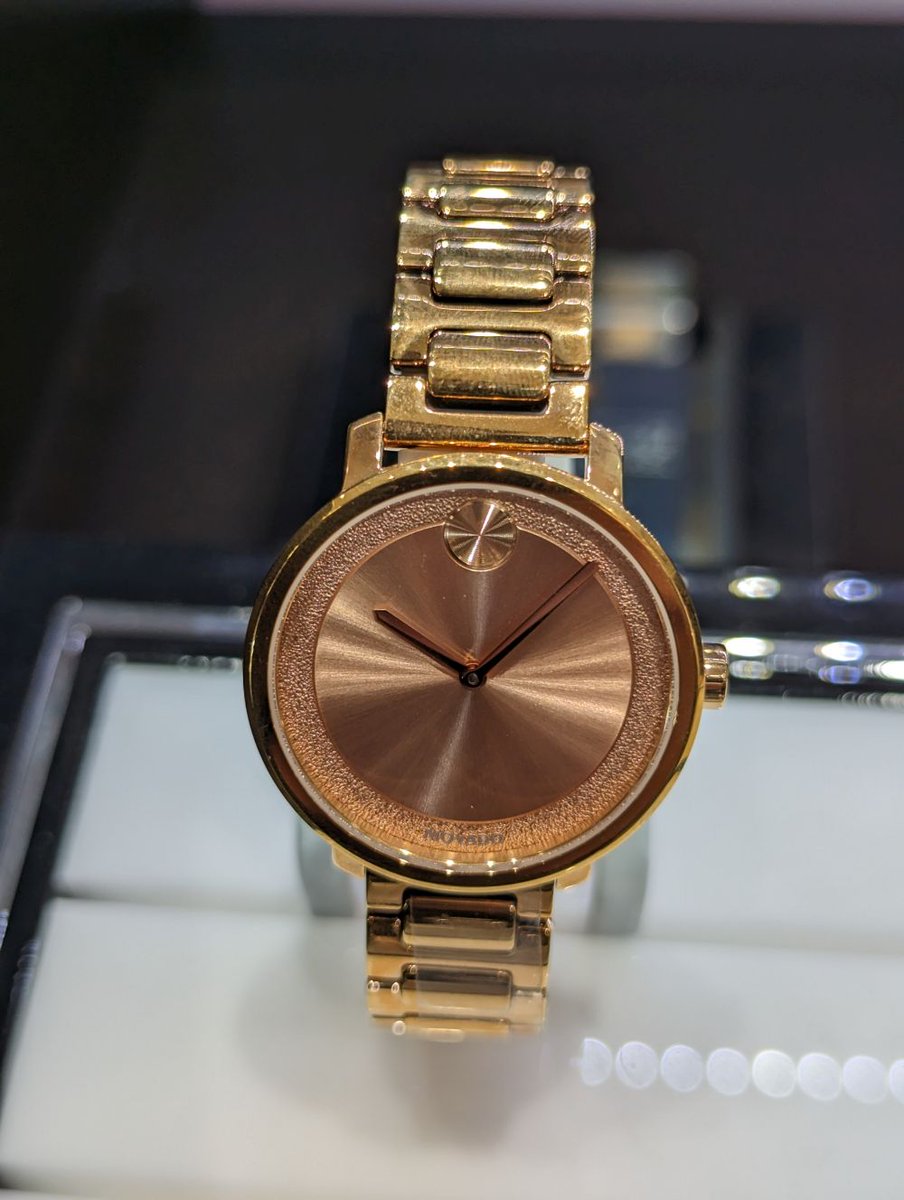 It's a #WatchWednesday! Come try on this spectacular looking #Movado in our store!