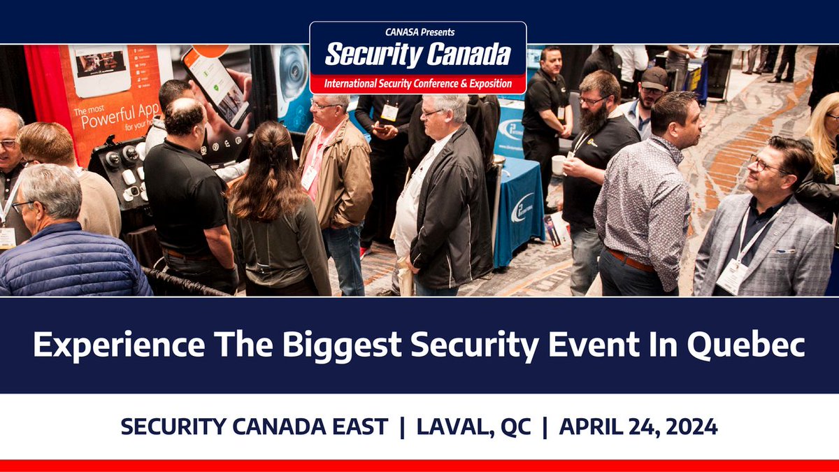 April 24 marks the return of Quebec's largest security show! #SecurityCanada East is your chance to network with Eastern Canada's top security experts, gain exclusive industry insights & stay ahead of the curve. Registration is FREE, reserve your spot now: bit.ly/3wHRkre