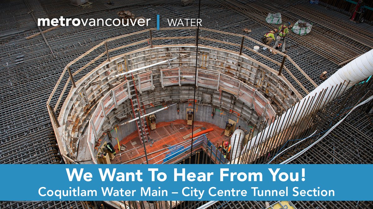 Learn about the City Centre Tunnel Section and provide your feedback by online survey by 11:59 pm tomorrow, April 4. Your input will be used to further minimize construction impacts wherever possible. Complete the survey: metrovancouver.civilspace.io/en/projects/co… @cityofcoquitlam @CityofPoCo