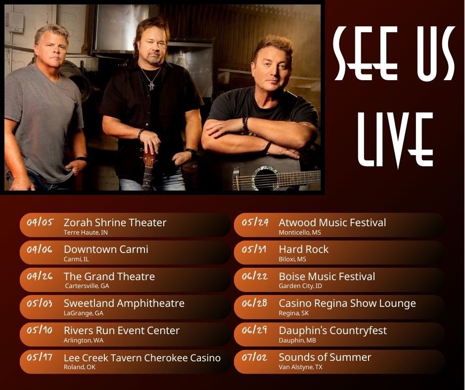 We're excited to announce a whole new line-up of shows! See all upcoming shows on our website at thefrontmenlive.com/shows/ #upcomingshows #countrymusic #thefrontmen #BMGNashville #richiemcdonald #larrystewart #timrushlow