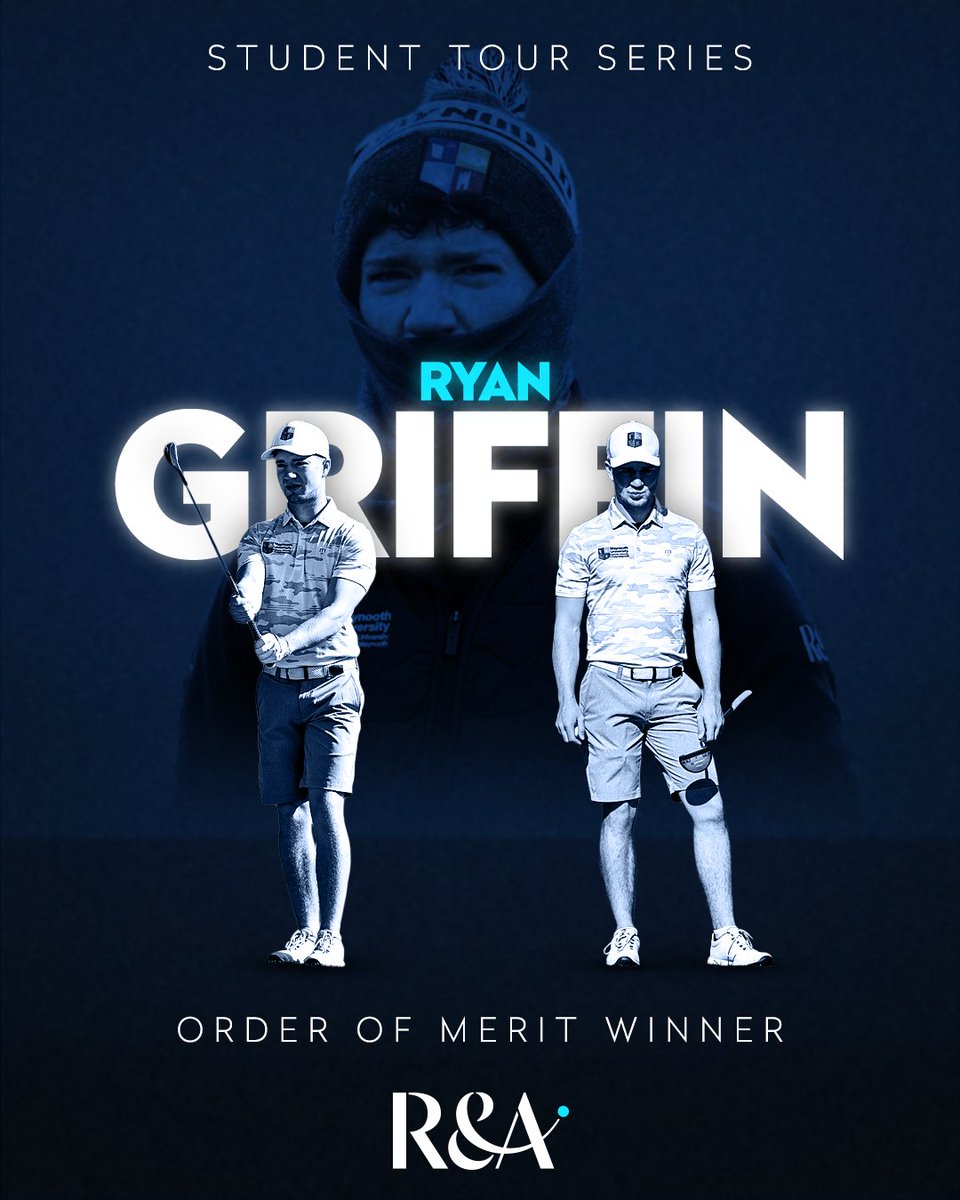 Our Student Tour Series men's order of merit winner 🏆 Congratulations Ryan Griffin 👏