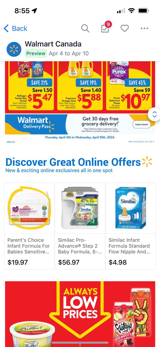 mellybee27's tweet photo. @WalmartCanada  is this formula still being sold! it’s in my weekly flyer but hasn’t been available in over 2 months. could you confirm if this is still available- i heard it’s no longer being made! this is the only formula my son could use. https://t.co/sUgFMlidLX