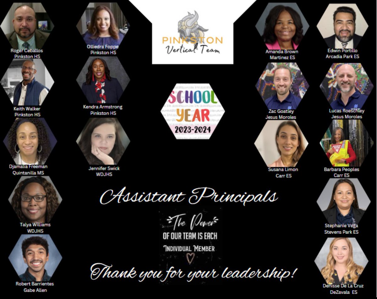 We are grateful for the positive impact you have on our students, school teams and community. ❤️Thank you for your dedication, passion and commitment to excellence! Happy Assistant Principals Week! #Region1Excellence @THuittDISD @MRamirezDISD @LisaAnnVega1