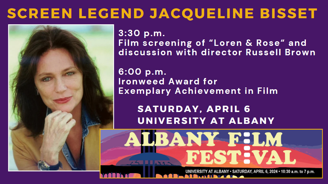 On @wamc today... @JoeCDonahue: “So how’d you get Jacqueline Bisset?' @PaulGrondahl: “We just asked her... She’s doing indie films... She’s really proud of these films.” Two events w Jacqueline Bisset at on Saturday at the Albany Film Festival. albanyfilmfestival.org