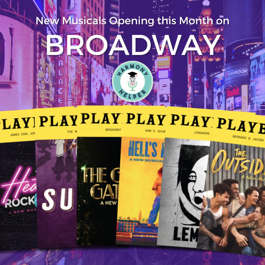 With over 10 new musicals opening on Broadway this month, we're finding it hard to chose what to see first! What are you most excited to see this season? Leave your answer below! 🎭⁠ #ASingersBestFriend