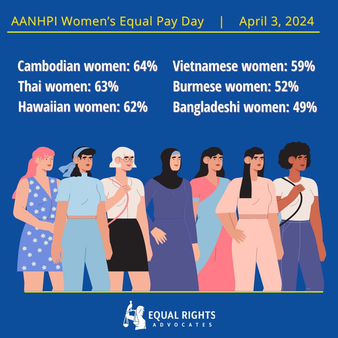 The #WageGap isn't just a number; it's a story of inequality. Let's stop generalizing data and start disaggregating it to truly understand the challenges faced by AANHPI women in the workforce. #AANHPIEqualPay