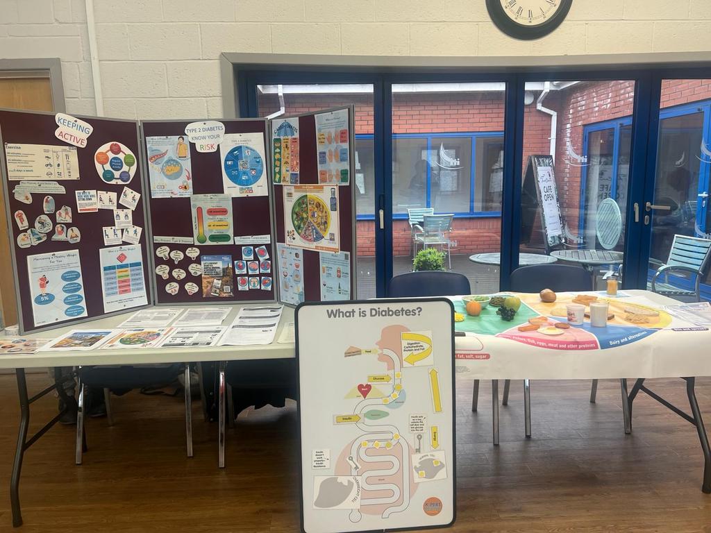 The Diabetes Prevention Team had a great morning meeting the public at the Afan Wellbeing event. Lots of 'know your risk' screening checks carried out today #diabetesprevention @SBUHBDietetics