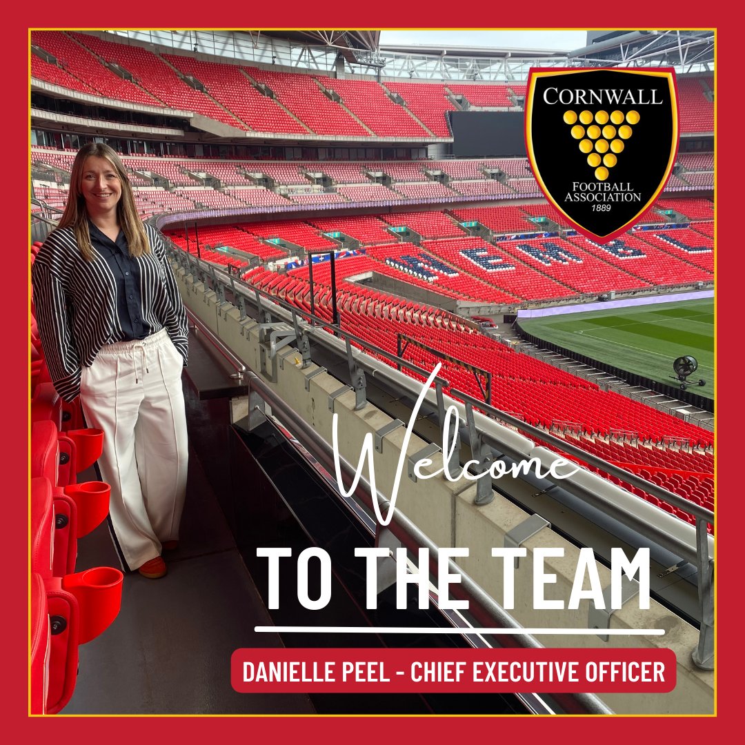 Cornwall FA is pleased to welcome our new Chief Executive Officer, Danielle Peel 🎉 Join us in welcoming Danni Peel to the Cornwall FA football family, as she takes on this pivotal role in the organisation's journey forward 👏 Read more: bit.ly/3xmK6Jq 💻