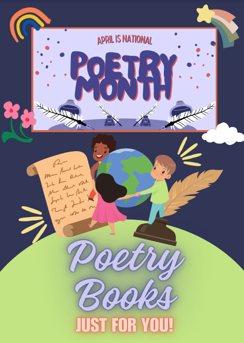 McQElemLibrary's tweet photo. What a busy month of April! It's spring, it's National Poetry Month, and it's School Library Month! Lucky for you, we have you covered! Check out our springtime books &amp; poetry books. Then show your🩷for our library &amp; earn some brag tags! #WeAreSeguin @SeguinISD @McQueeneyESISD https://t.co/lw3bdCA026