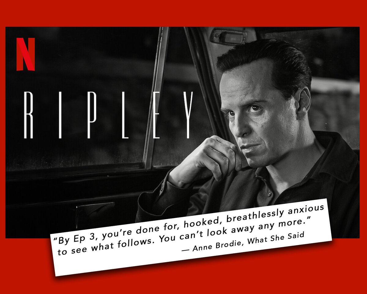 Here we go. #Ripley with #AndrewScott starts tomorrow. On #Netflix #StockingUpOnXanax loom.ly/v5T6Ock