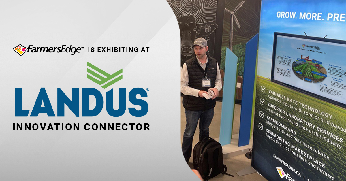 Catch us again this week at the Landus Innovation Connector in Des Moines, Iowa, from April 3 to 4. Come meet our team and discover more about our tailored ag-tech solutions, including lab and fertility offerings, and our flagship platform, FarmCommand. See you there! #Landus