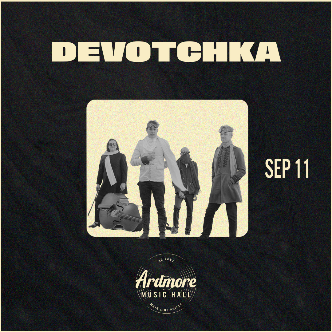 The Grammy nominated vocal quartet behind the #LittleMissSunshine soundtrack, @devotchkamusic, brings their indie sound to Philly's Main Line this September ☀️🚐 🎟️ bit.ly/DeVotchKa_AMH24