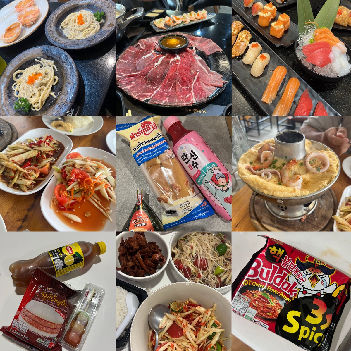 baimonxhealthy's tweet photo. รีวิวครบ 3 เดือนของการไดเอทต้นปี 2024🥳
ผลประกอบการ น้ำหนัก 70kg >> 66.9kg ลดไปประมาณ 3kg เฉลี่ยเดือนละ 1kg เรื่องสัดส่วนเปลี่ยนอย่างเห็นได้ชัด 

เรื่องอาหารคือ ไดเอทแบบคำนวณสารอาหาร เริ่มจากคาร์บประ��าณ 270 กรัม แคลอรี่รวมประมาณ 2,000 kcal จนกดต่ำสุดคือ คาร์บประมาณ 150 กรัม แคลรวมประมาณ 1400 kcal กินทุกอย่างแต่ส่วนมากทำอาหารกินเอง มีกินทั้งบุฟเฟ่ต์ ขนม ซูชิ ส้มตำ มาม่า ใดๆ กินหมด แต่ไขมันลดได้เพราะ calories deficit✨

เรื่องออกกำลังกาย
• เวทเทรนนิ่ง 5 วัน โปรแกรม Push 2 วัน Pull 2 วัน Leg 1 วัน (มีแบ่งไปเล่น Olympic weightlifting 1-2 วัน เล่นก่อนเวท PPL)
• คาดิโอเริ่มจาก 250-300 นาที มีแค่วีคสุดท้ายคาดิโอ 350-370 นาที (มีทั้งเดินชันลู่ เดิน stair master และเล่น wod)

ไดเอทรอบนี้ชิวสุดตั้งแต่ไดเอทมา ต่อจากจบไดเอทรอบนี้คือเมนเทนกลับไปกิน 1800-2000 kcal และลดคาดิโอเหลือ 150 นาที และเวทเหมือนเดิม เพิ่มเติมฝึกสกิลออกกำลังกายต่างๆเพิ่ม✨ แล้วเดี๋ยวไดเอทอีกรอบ ปีนี้ตั้งเป้าไว้ว่าจะไดเอท 2 รอบ

ออกกำลังกายมา 4 ปีแล้วและจะออกต่อไปจนกว่าจะแก่ตุย จะแก่ไปแบบมีคุณภาพ👵🏻🤍
