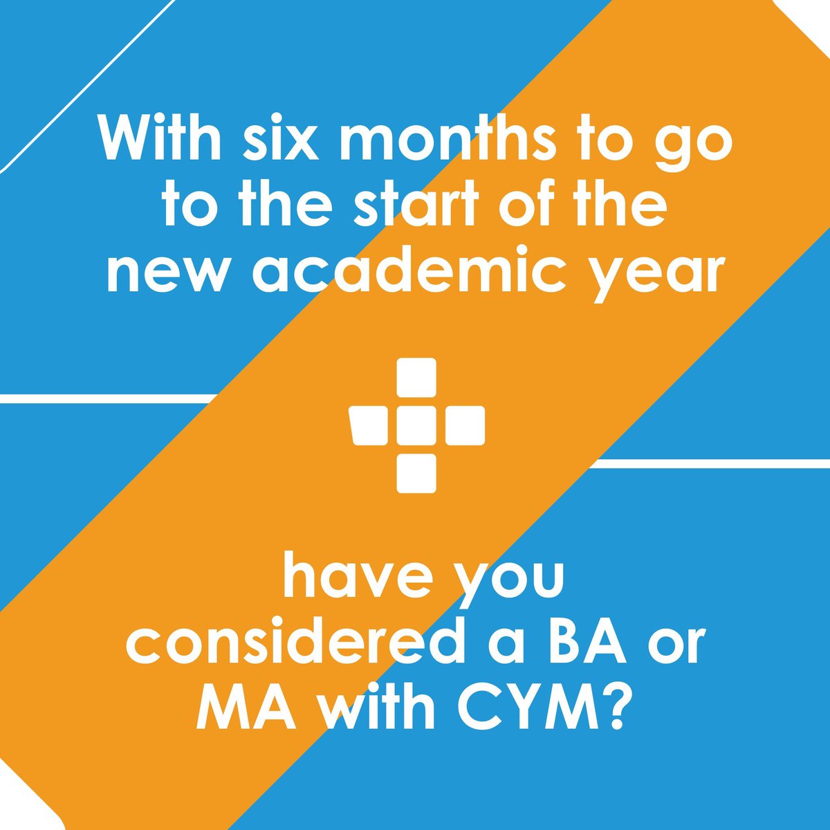 With six months to go to the start of the new academic year have you considered a BA or MA with CYM? BA (hons) in PRACTICAL THEOLOGY MA in MISSION & MINISTRY YOUR JOURNEY STARTS HERE More info can be found in the links in our bio