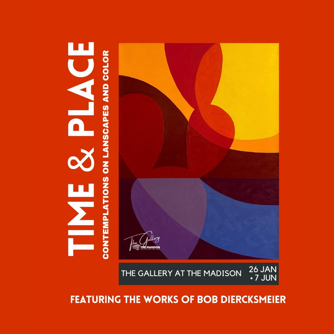 themadisoncfa's tweet photo. The stunning work of Arizona-native abstract painter Bob Diercksmeier is on display in our latest gallery: ‘Time &amp; Place: Contemplations of Landscapes and Color.’ 🌵🎨

Stop by and see the amazing pieces we have on display. The gallery runs until June 7th! https://t.co/54TFnoWKPM